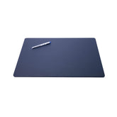 Navy Blue Leather Conference Table Pad, 20 x 16
